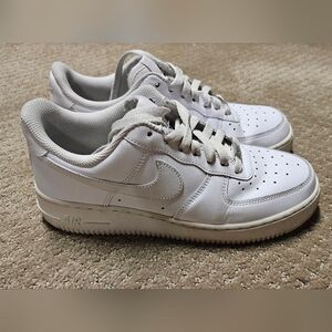 White womens Nike Airforce ones